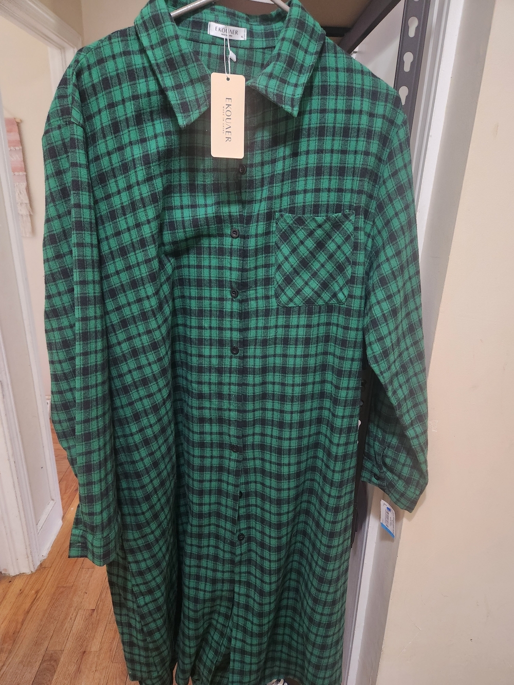 Ekouaer Flannel Nightgown